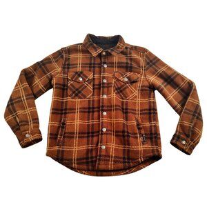 WeatherProof Kids Plaid Lined Button up Jacket Size 10/12